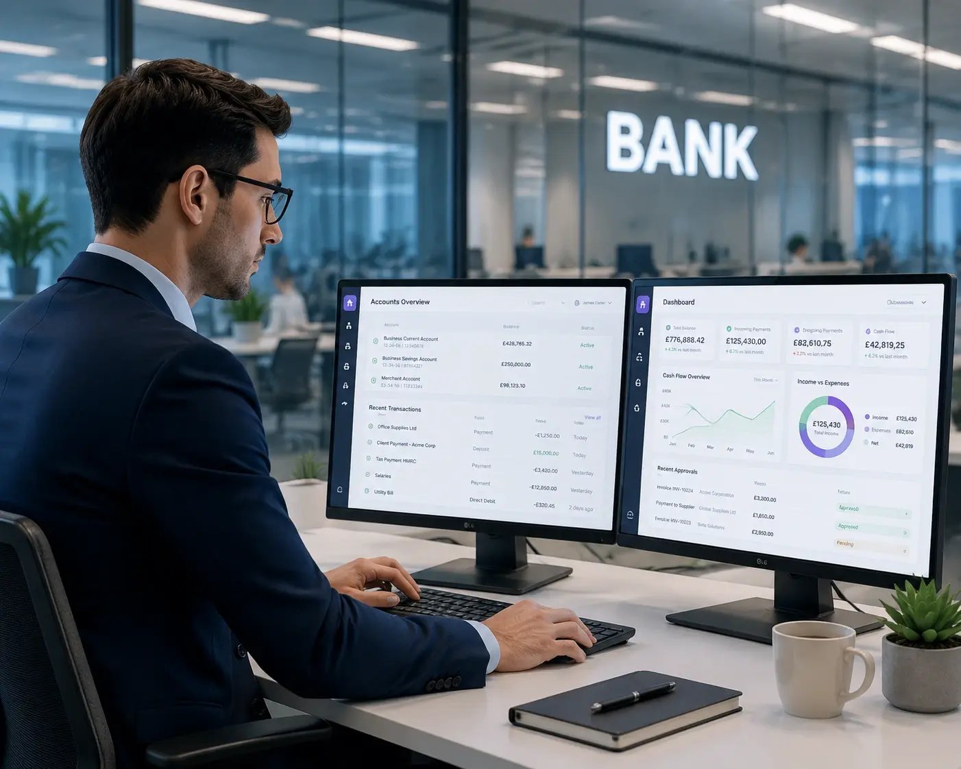 Bank using Gasp automated workflow software